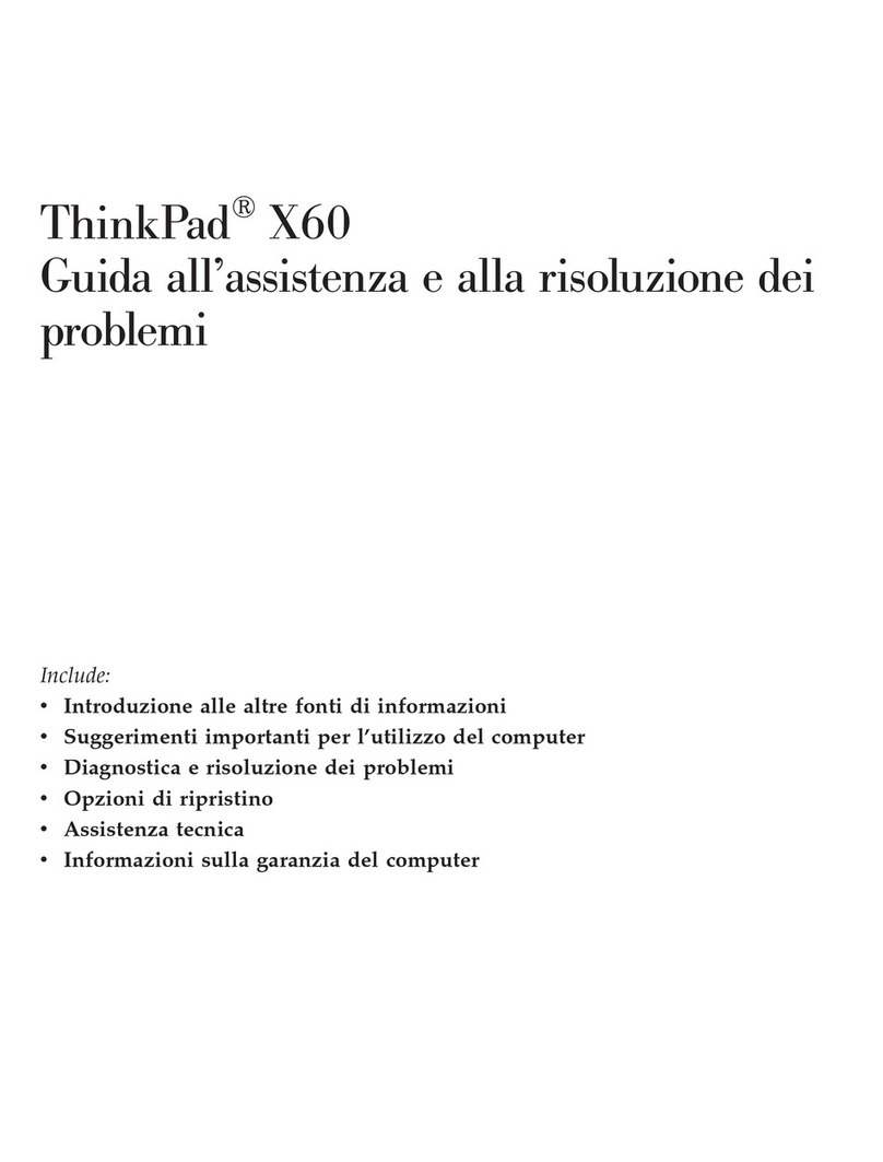 Lenovo THINKPAD X60S User manual