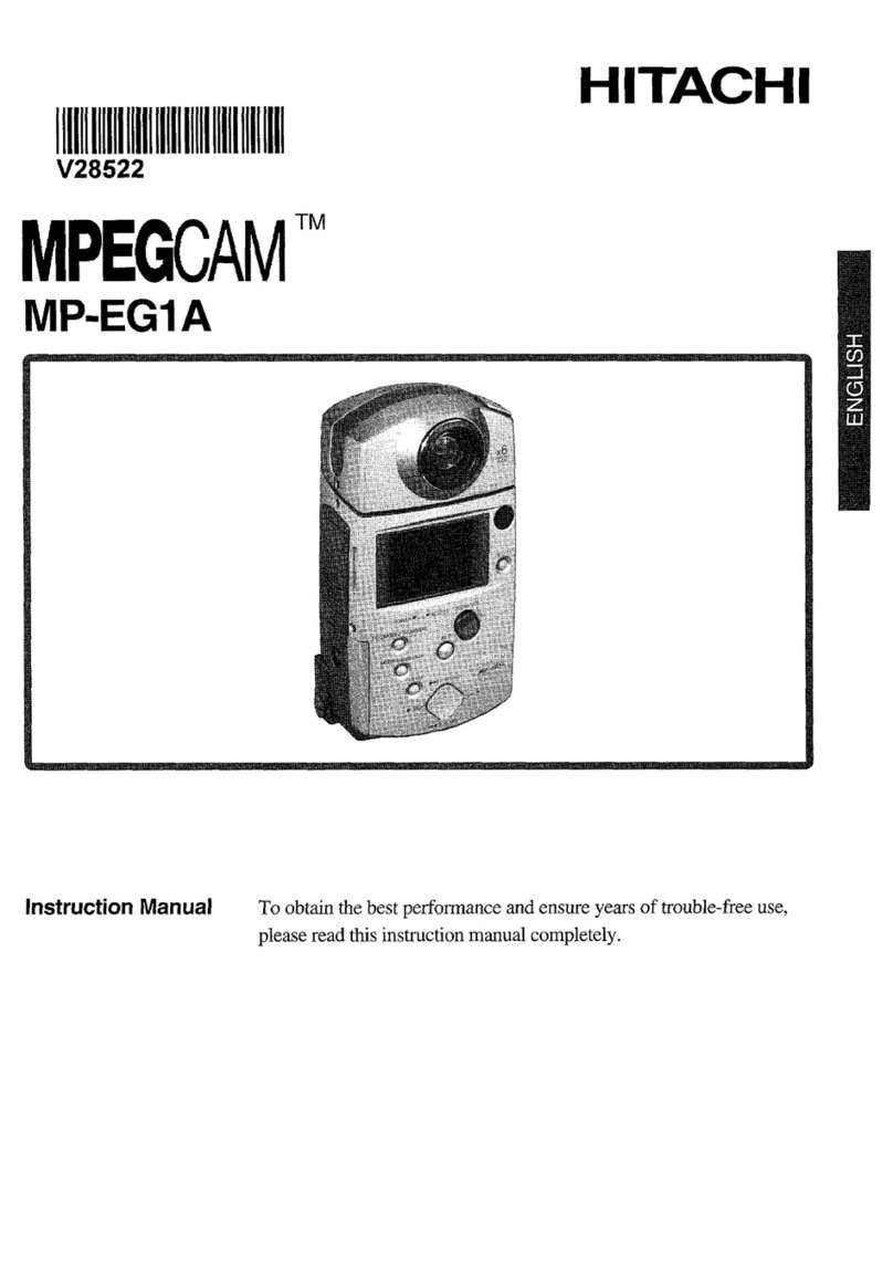 Hitachi MPEGCAM MP-EG1A User manual