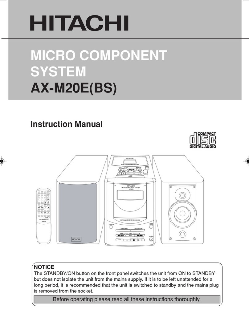 Hitachi AX-M20EBS instruction manual