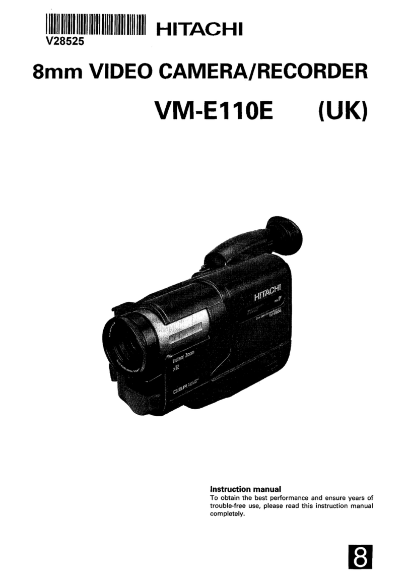 Hitachi VM-E110E User manual