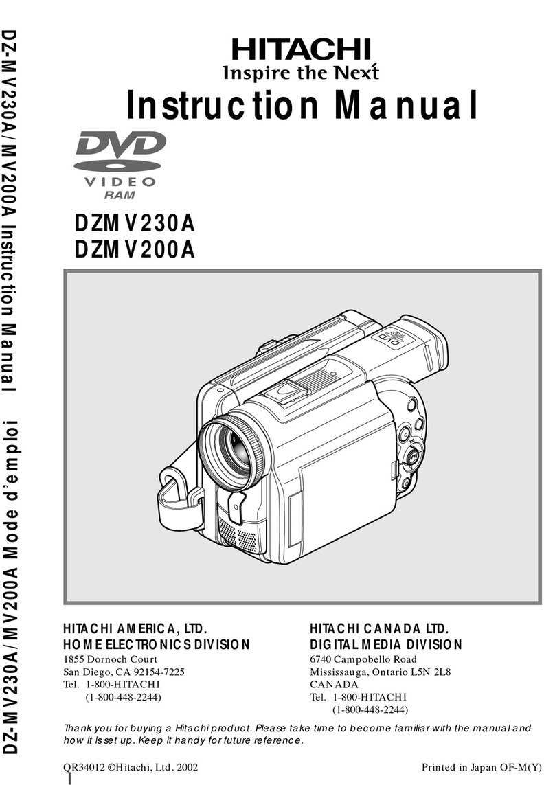 Hitachi DZ-MV230A - Camcorder User manual