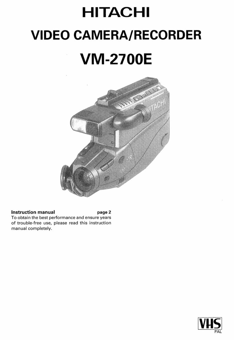 Hitachi VM-2700E User manual