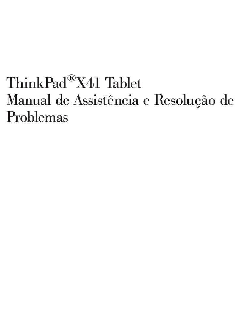 Lenovo 1866 - ThinkPad X41 Tablet Instruction Manual