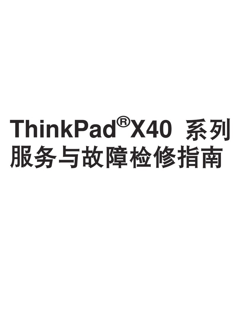 Lenovo THINKPAD X40 User manual