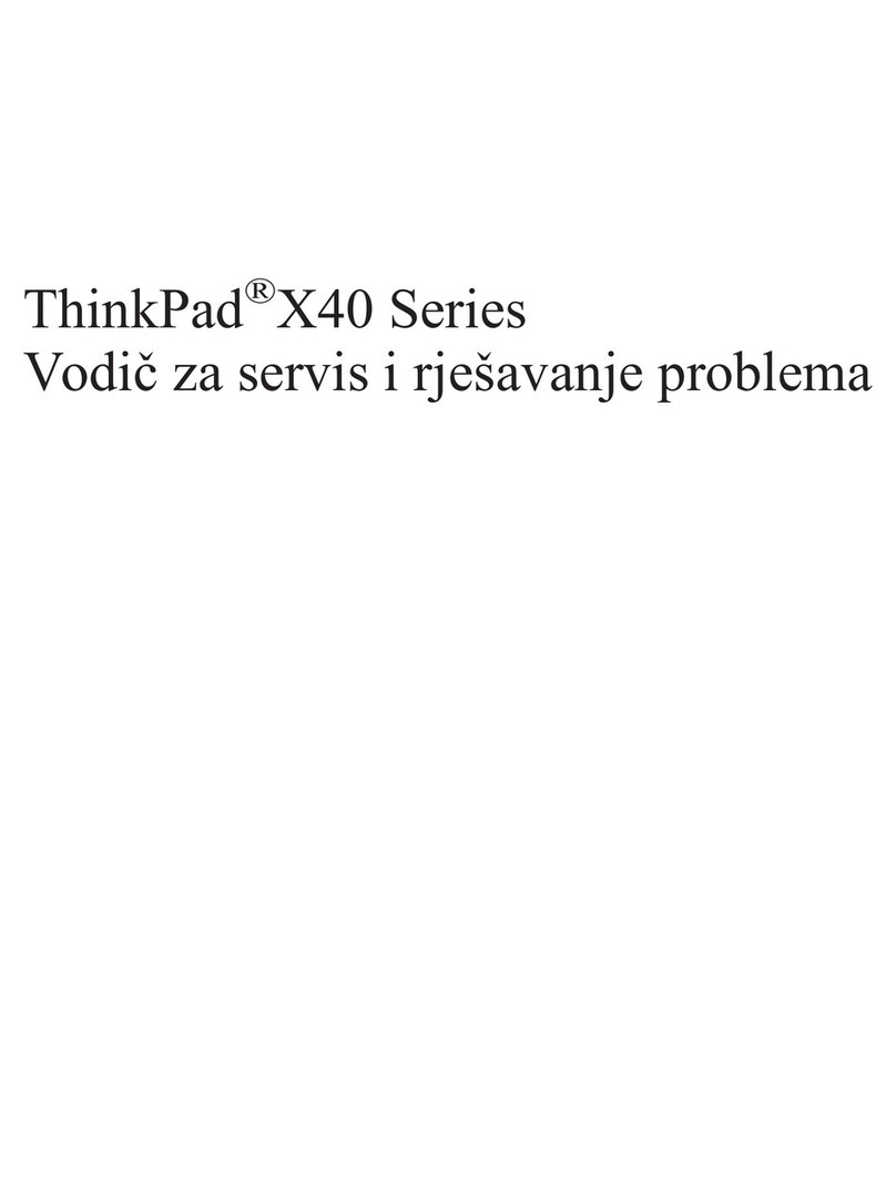 Lenovo THINKPAD X40 troubleshooting guide