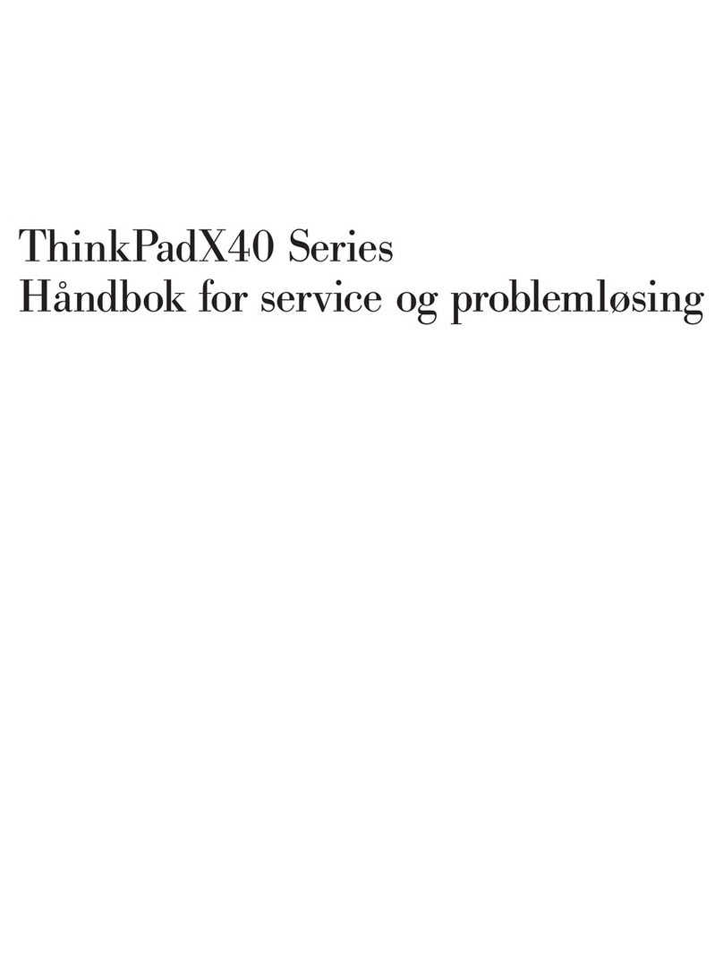 Lenovo THINKPAD X40 User manual