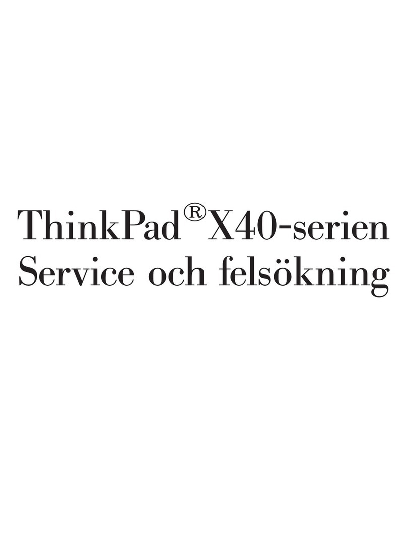 Lenovo THINKPAD X40 User manual