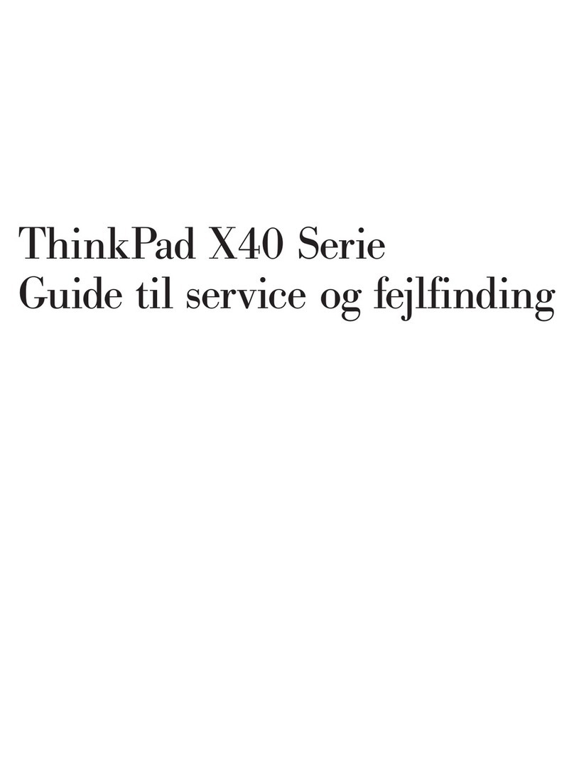 Lenovo THINKPAD X40 User manual