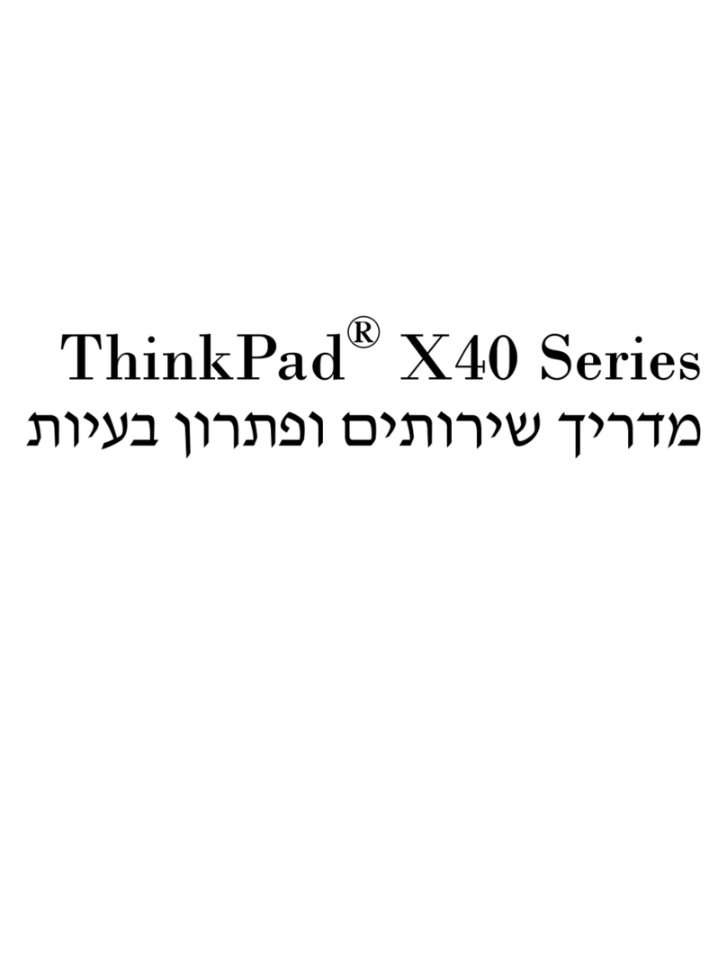 Lenovo THINKPAD X40 troubleshooting guide