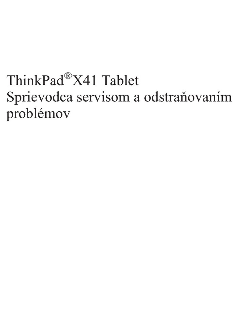 Lenovo 1866 - ThinkPad X41 Tablet User manual