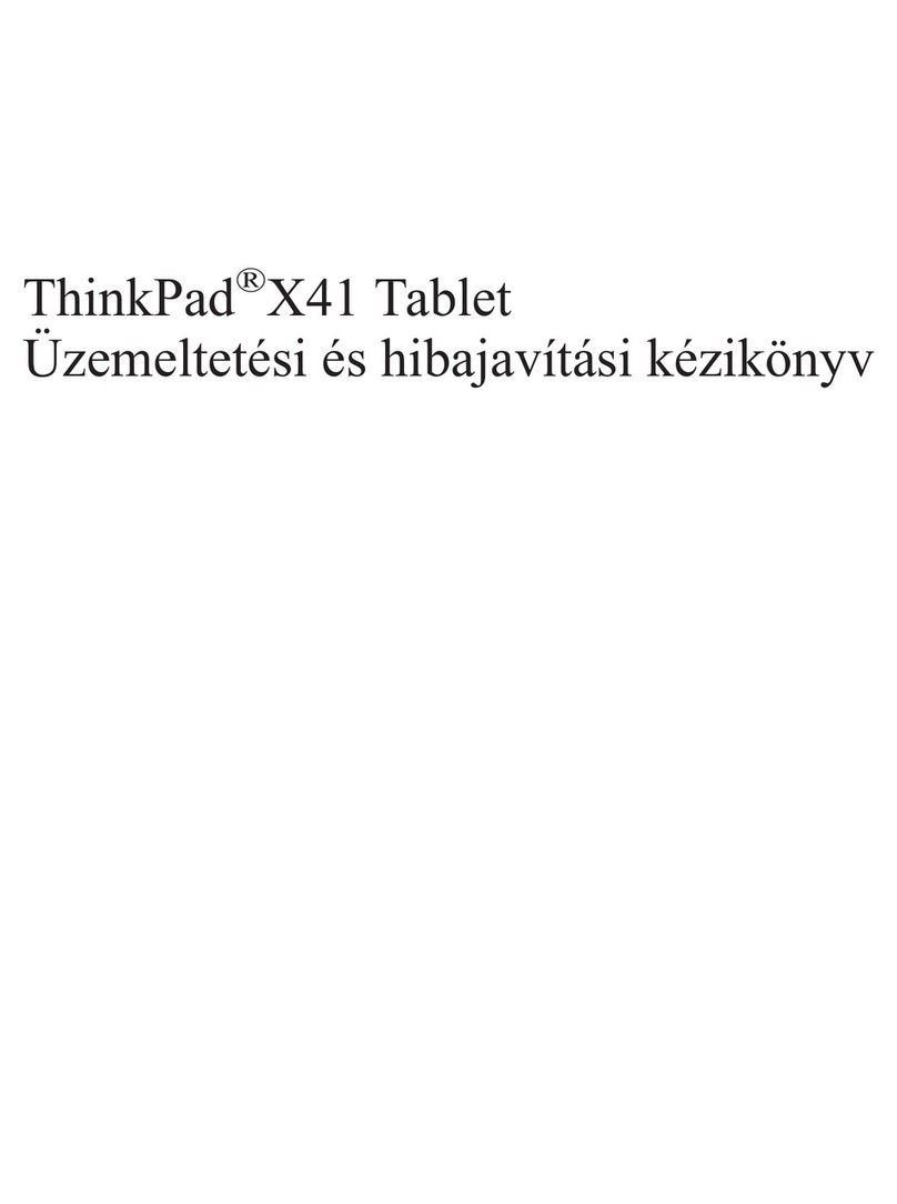 Lenovo 1866 - ThinkPad X41 Tablet User manual