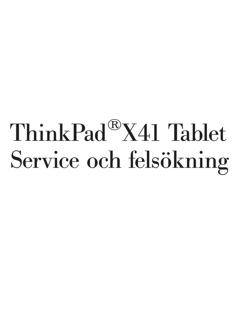 Lenovo 1866 - ThinkPad X41 Tablet Service manual