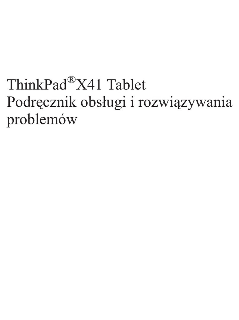 Lenovo 1866 - ThinkPad X41 Tablet Podręcznik obsługi i rozwiązywania problemów