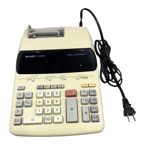 Sharp EL-2192R User manual