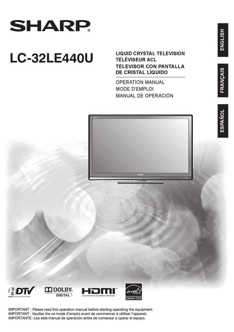 Sharp LC-32LE440U User manual