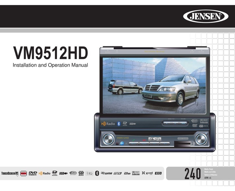 Jensen VM9512HD User manual