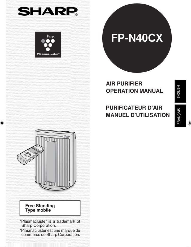 Sharp FP-N40CX - Plasmacluster Ion Air Purifier User manual