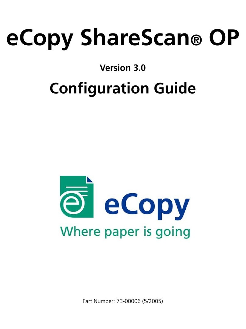 Sharp eCopy ShareScan OP Configuration guide