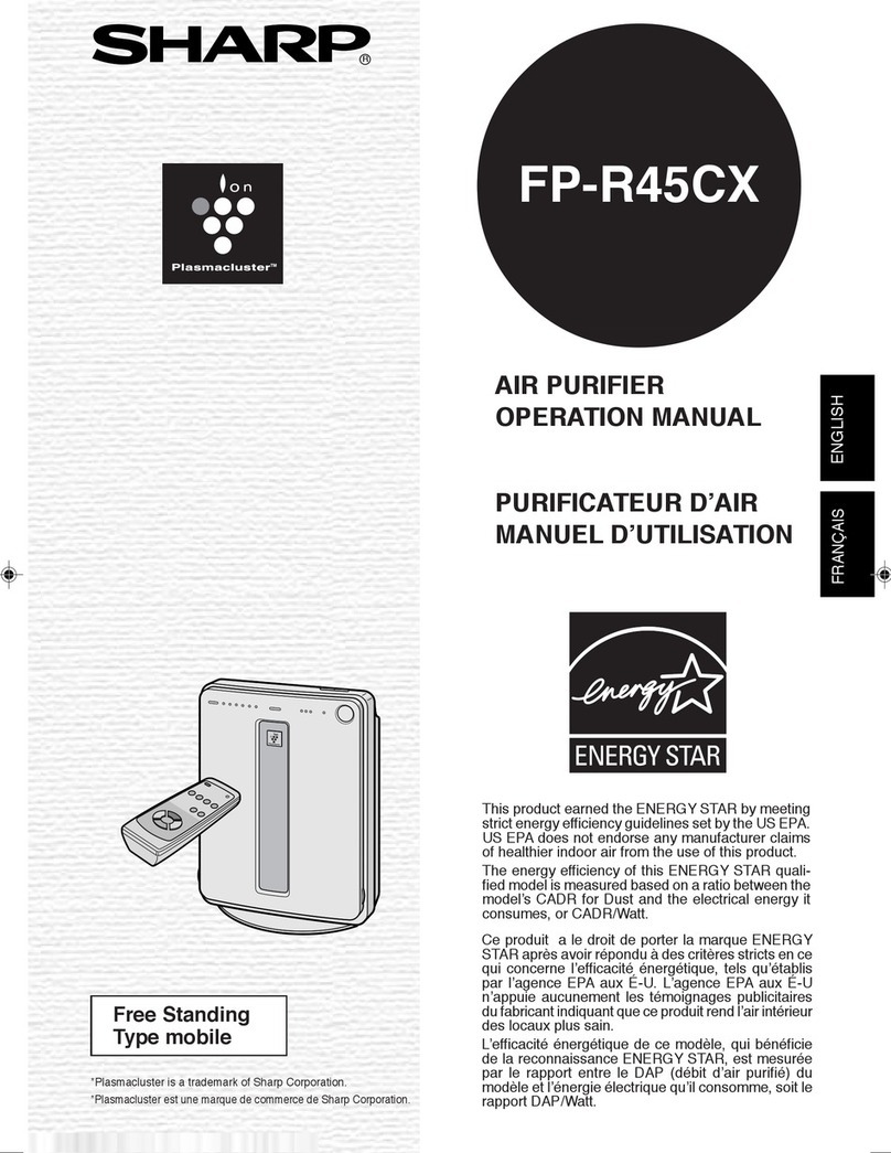 Sharp Plasmacluster FP-R45CX User manual