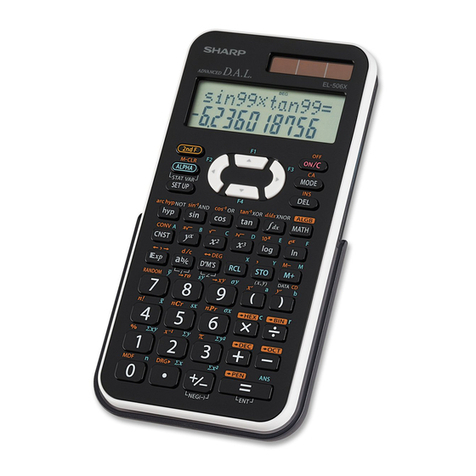 Sharp WriteView ELW506X User manual