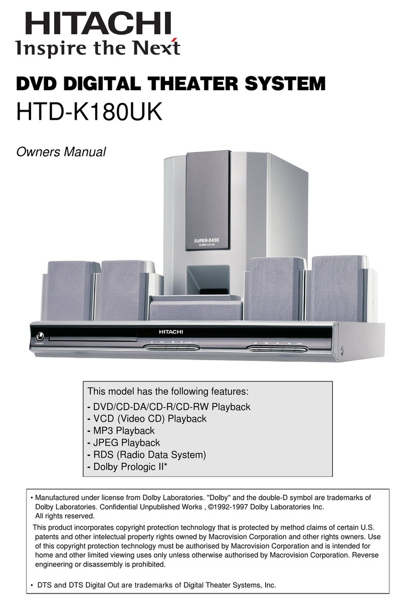 Hitachi HTD-K180UK owner's manual