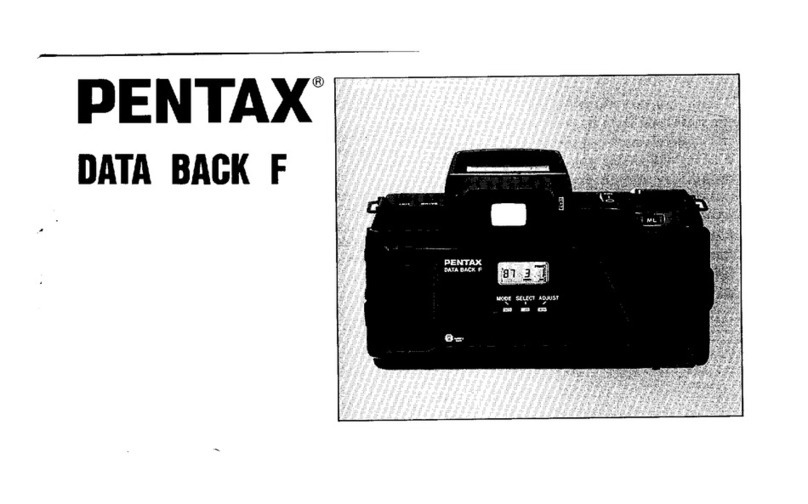 Pentax Data Back F User manual