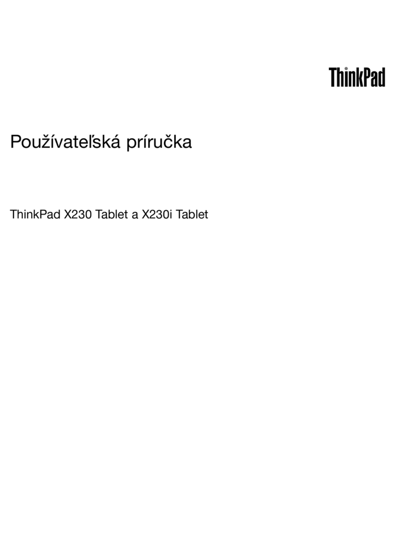 Lenovo ThinkPad X230 Tablet Používateľská príručka