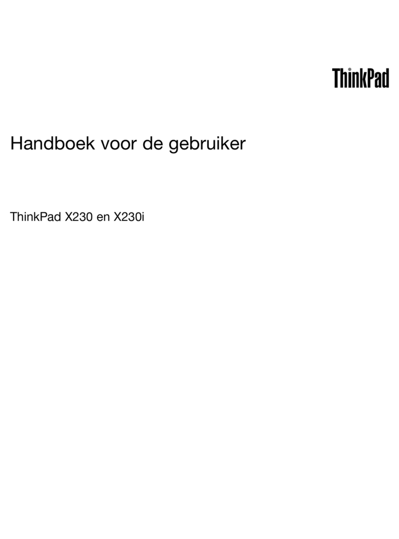 Lenovo ThinkPad X230 Tablet Instruction Manual
