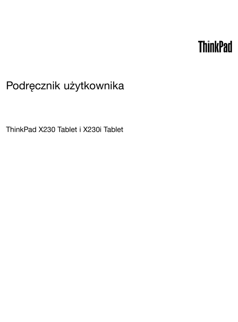 Lenovo ThinkPad X230 Tablet Podręcznik użytkownika