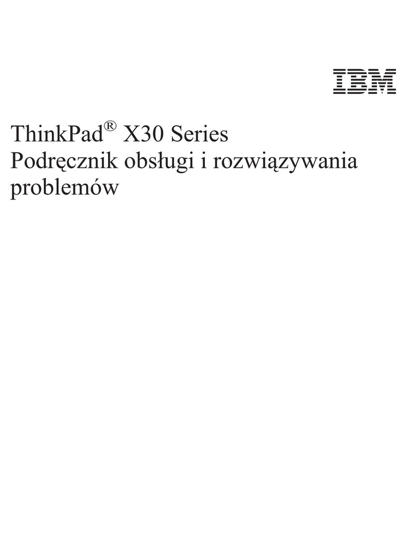 Lenovo THINKPAD X30 Podręcznik obsługi i rozwiązywania problemów