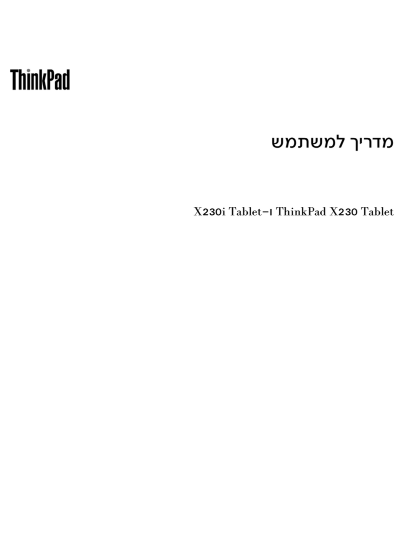Lenovo ThinkPad X230 Tablet User manual