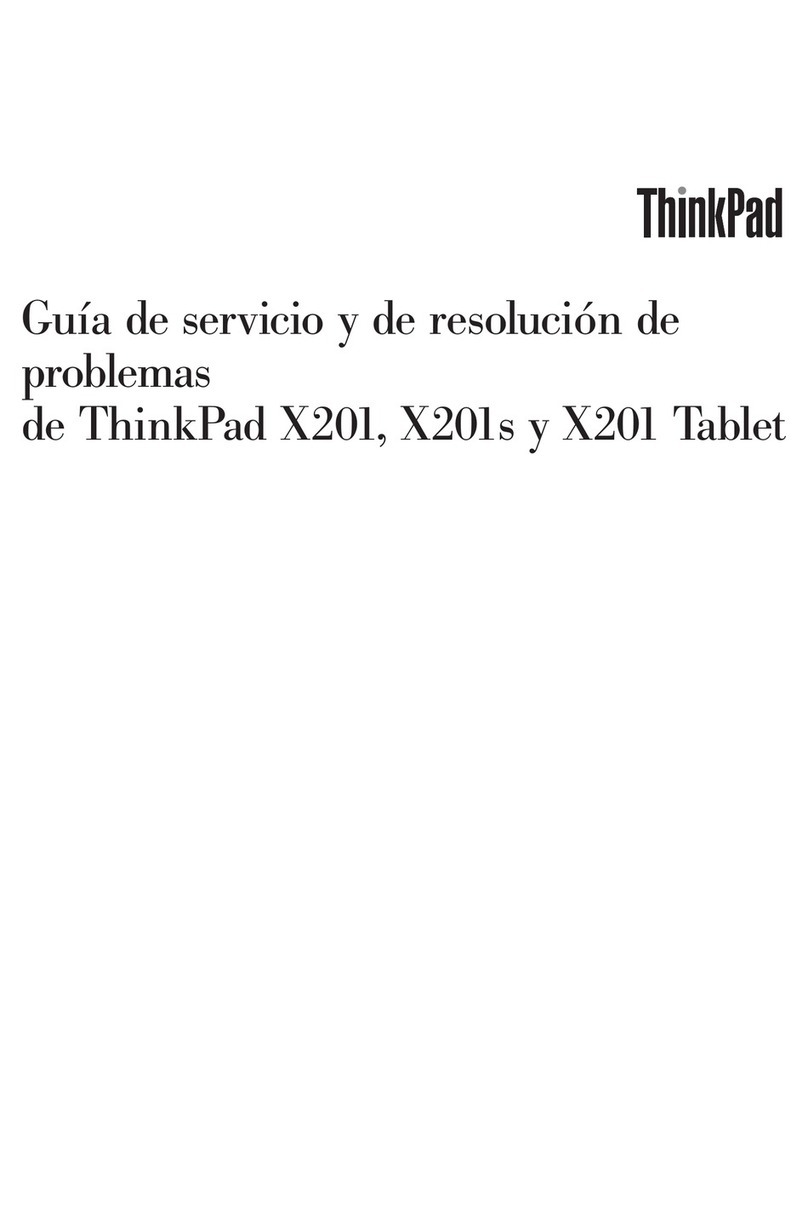 Lenovo ThinkPad X201 Tablet Parts list manual