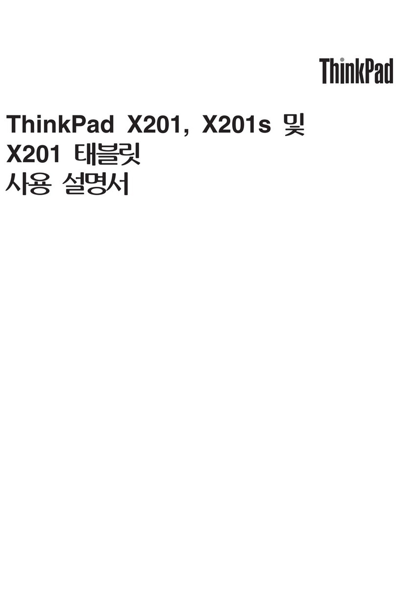 Lenovo ThinkPad X201 Tablet User manual