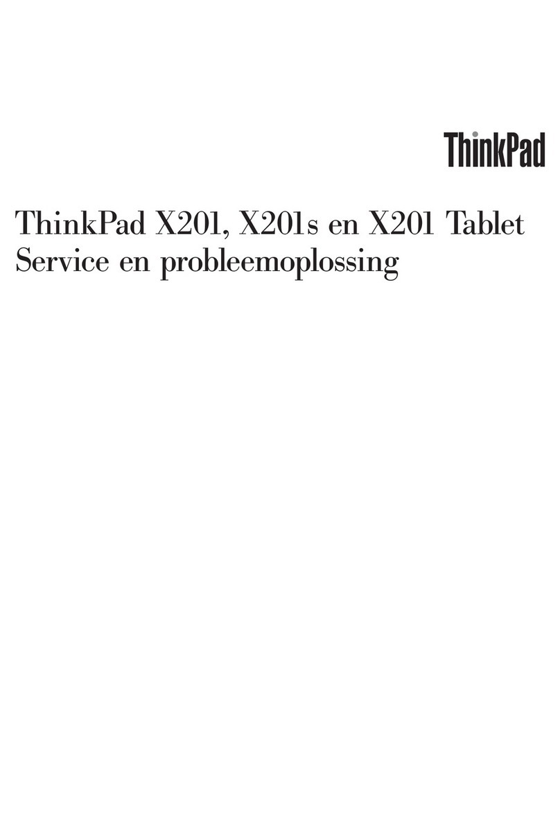 Lenovo ThinkPad X201 Tablet Setup guide