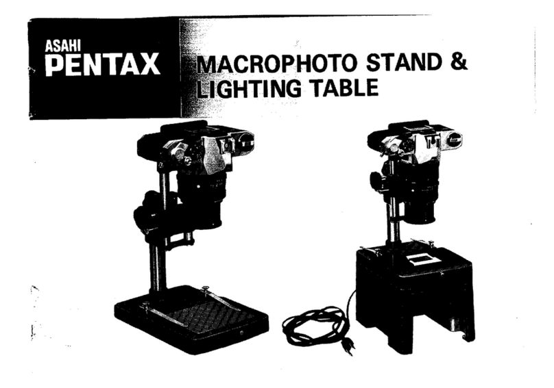 Pentax Macrophoto Stand & Lighting Table User manual