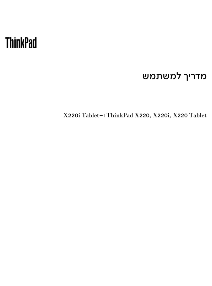 Lenovo ThinkPad X220i User manual