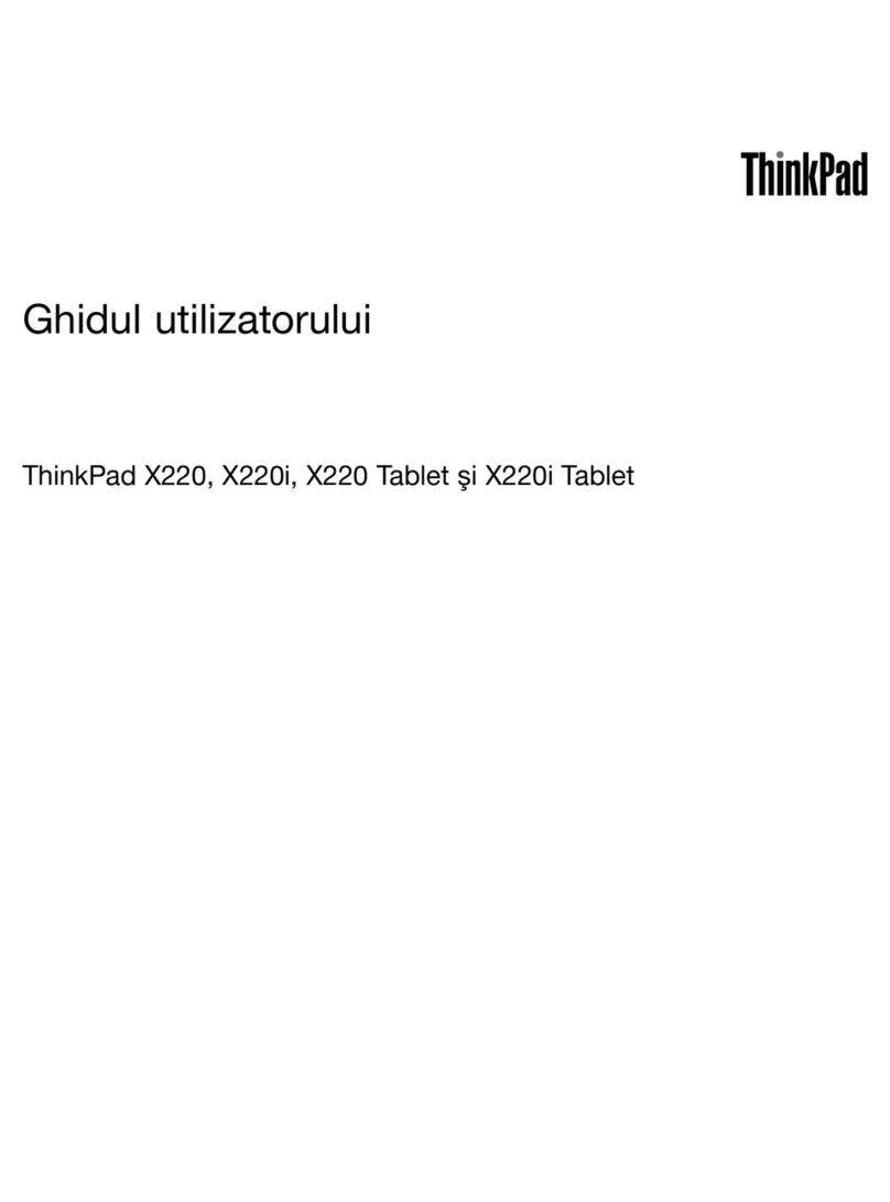 Lenovo ThinkPad X220 Tablet 4298 Ghidul utilizatorului