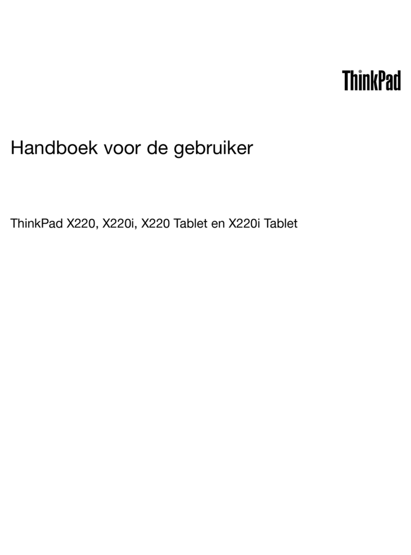 Lenovo ThinkPad X220 Tablet 4298 Handboek voor de gebruiker