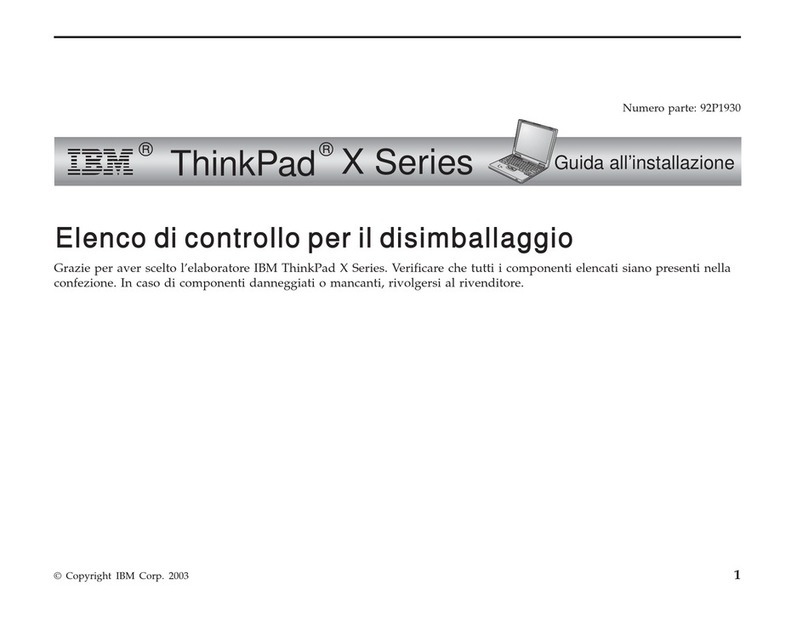 Lenovo THINKPAD X31 Guide
