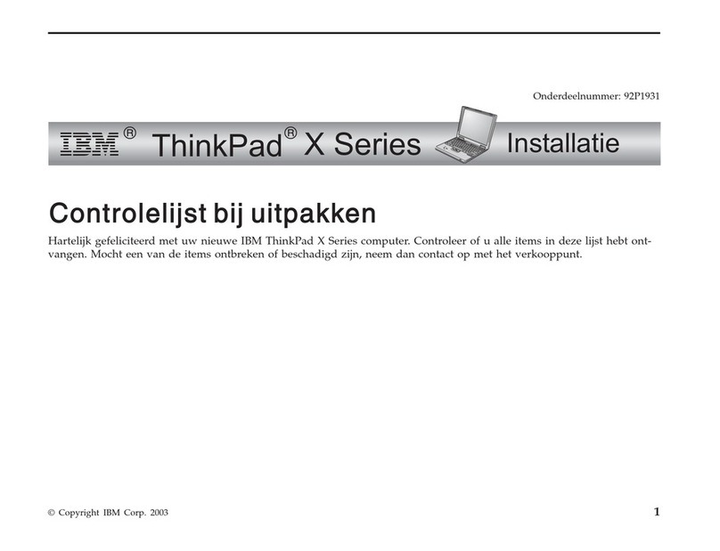 Lenovo THINKPAD X31 Instruction sheet