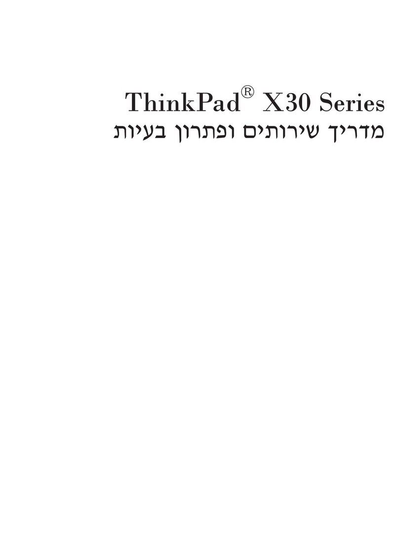 Lenovo THINKPAD X31 User manual
