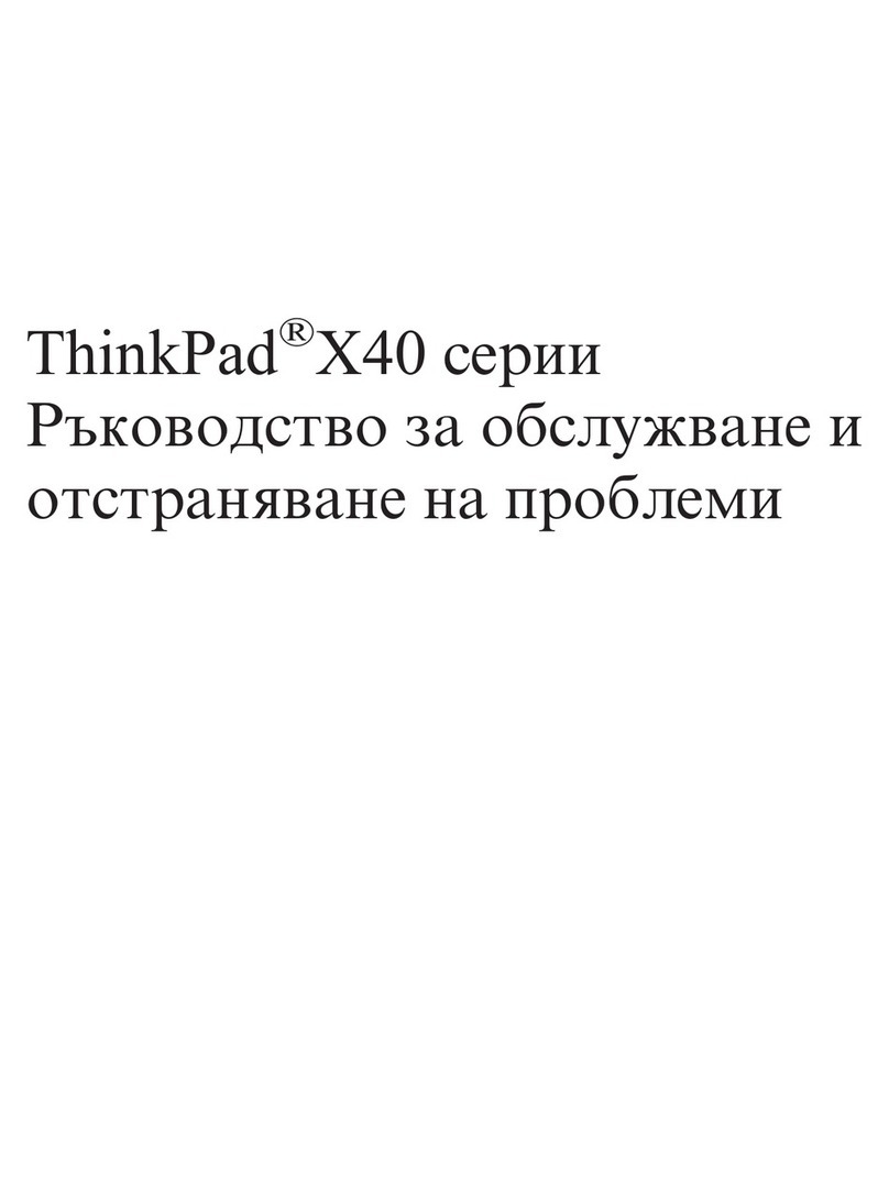Lenovo THINKPAD X40 User manual