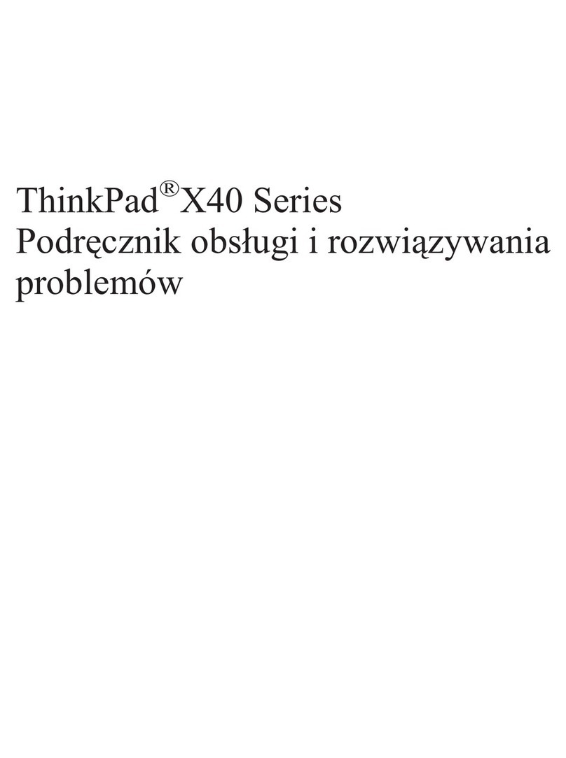 Lenovo THINKPAD X40 User manual