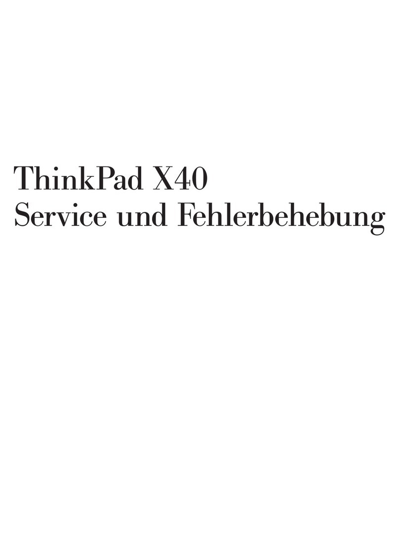Lenovo THINKPAD X40 User manual