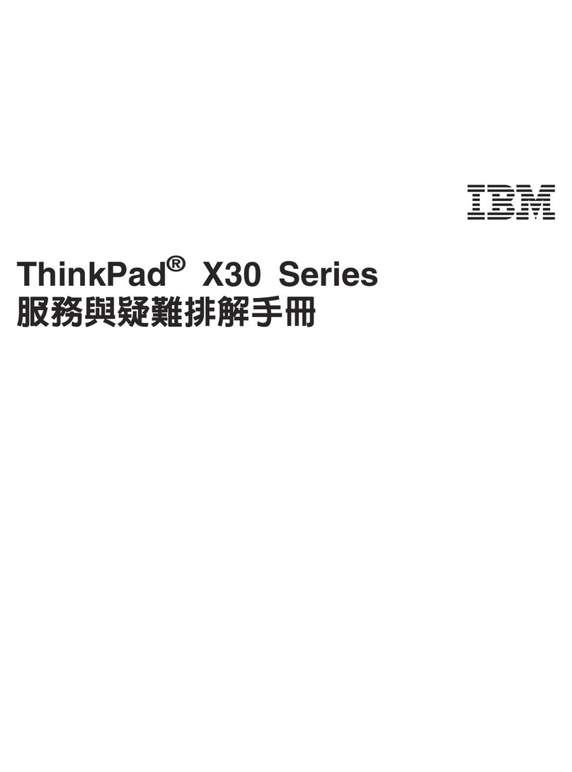 Lenovo THINKPAD X30 User manual