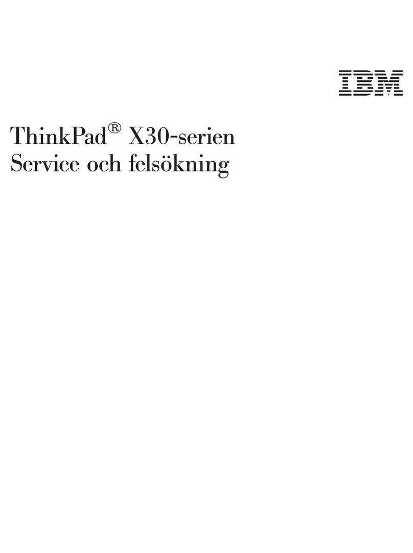 Lenovo THINKPAD X30 Service manual