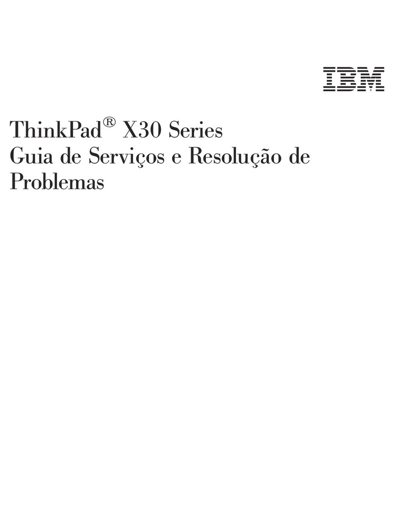 Lenovo THINKPAD X30 Guia de Serviços e Resolução de Problemas