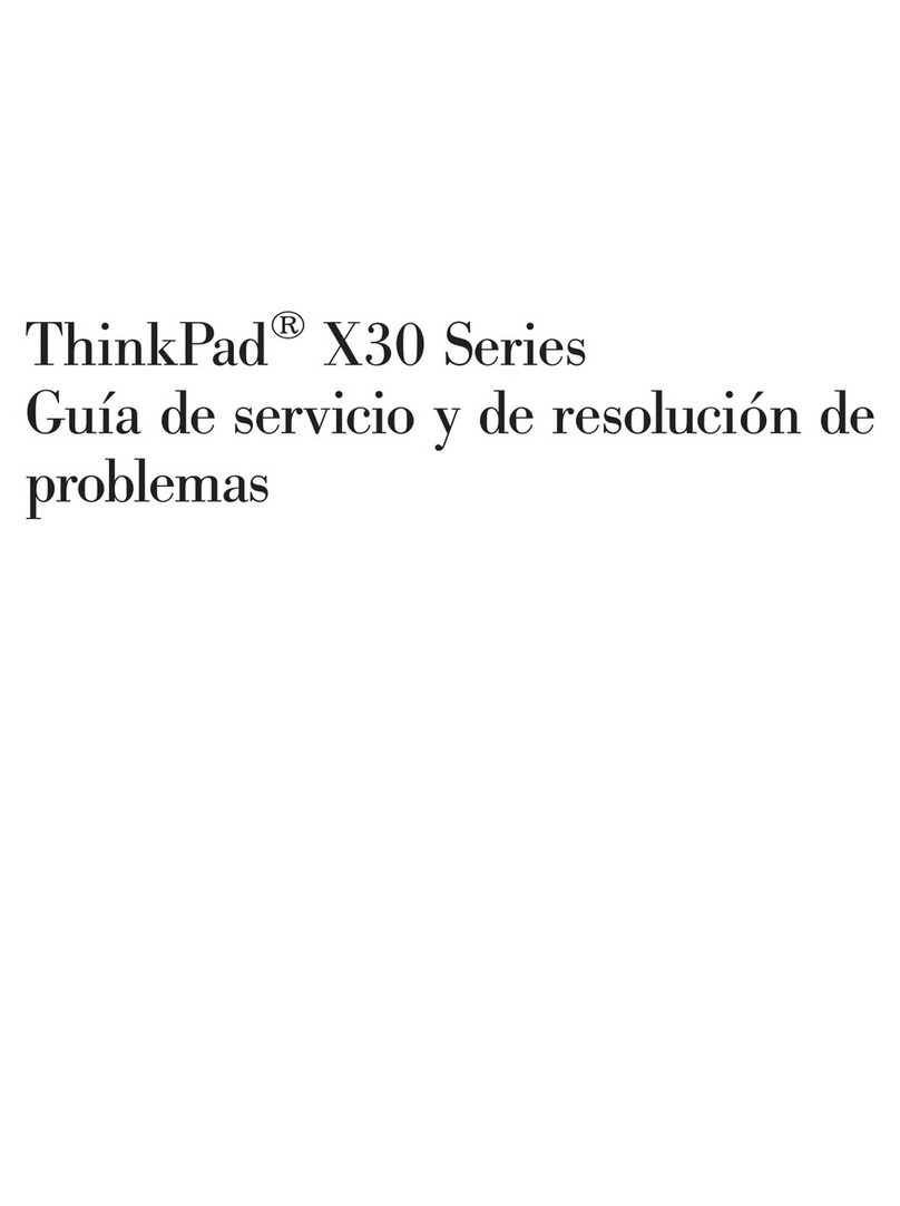 Lenovo THINKPAD X31 Guía de servicio y de resolución de problemas