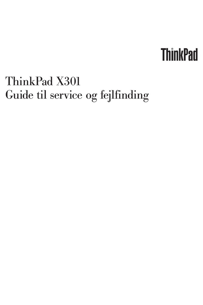 Lenovo ThinkPad X301 Service manual