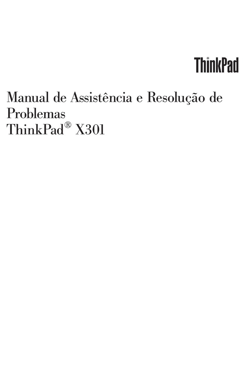 Lenovo ThinkPad X301 Manual de assistência e resolução de problemas Lenovo ThinkPad X301 Manual de assistência e resolução de problemas